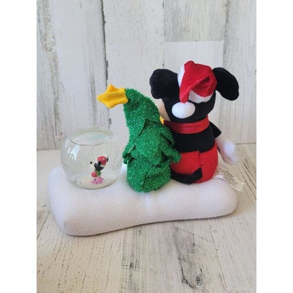Kcare disney mickey mouse snow AS IS globe animated xmas decor plush figure tree - Picture 6 of 8